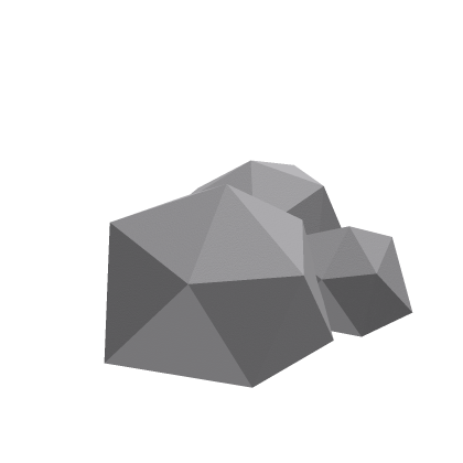 🌺 Low Poly Rocks Big Mountain
