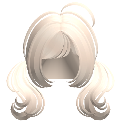 ♡꒱ cutesy platinum blonde low wavy baby pigtails Roblox item