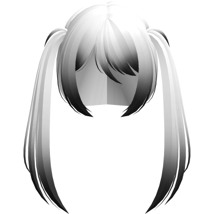 moe vkei emo wispy ponytails long white black