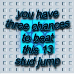 you have three chances to beat this 13 stud jump icon