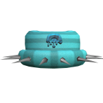 Turquoise Spiked Beanie