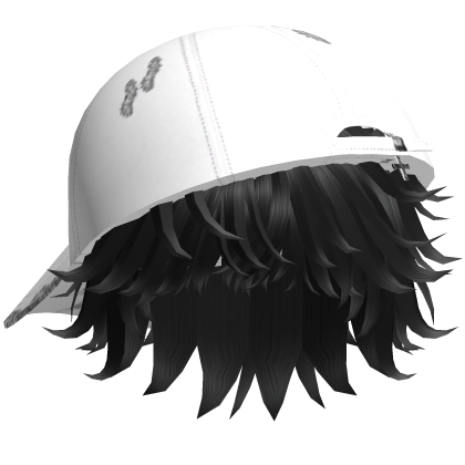cute fluffy messy gothic emo y2k black hair boy Roblox item