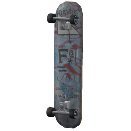 Custom Mathematical Design Skateboard V3 (Side)