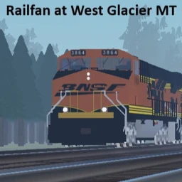 Railfan at West Glacier Montana icon