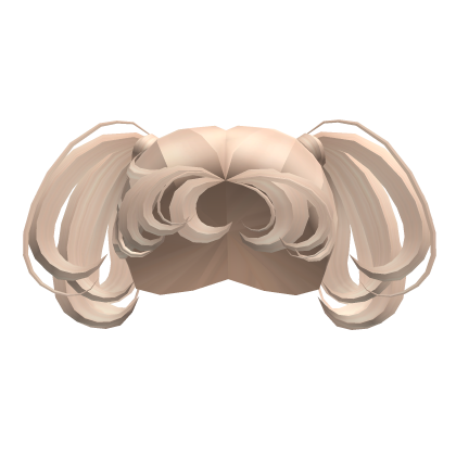 Blonde Pigtails w/ Curly Bangs