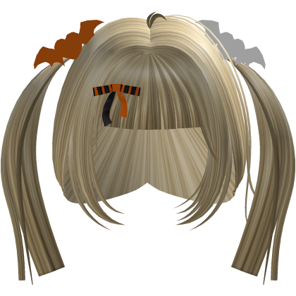 cute baby blonde low pigtails bat halloween 