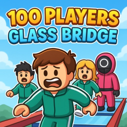 100 Players Glass Bridge [GROW A GARDEN]