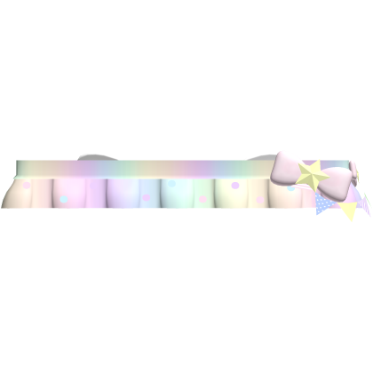 ♡ sweet angelic polkadot skirt in rainbow