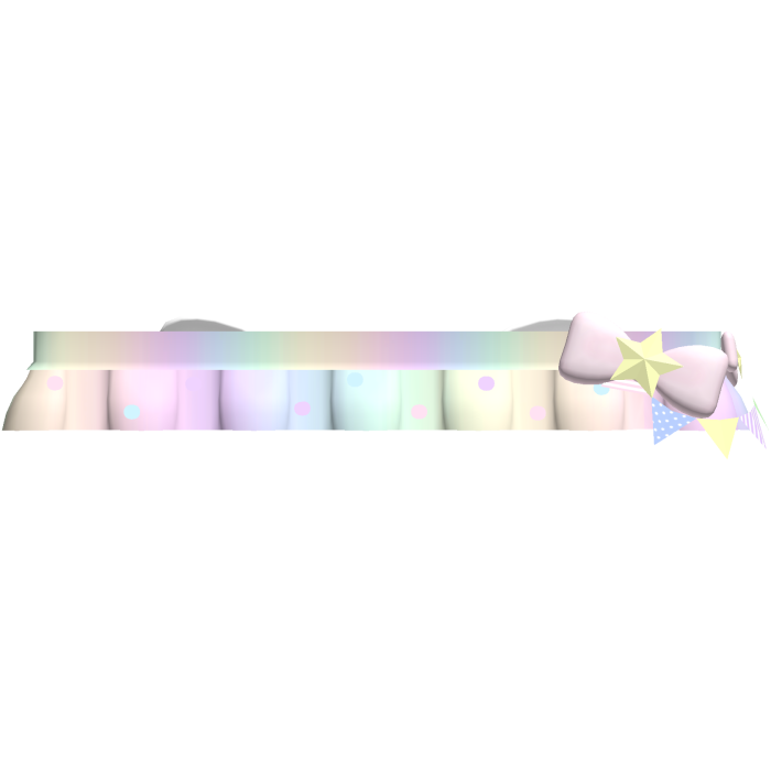 ♡ sweet angelic polkadot skirt in rainbow