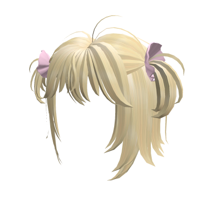 💵 Cute Pigtail Blonde Hair w/ Scrunchies Roblox item