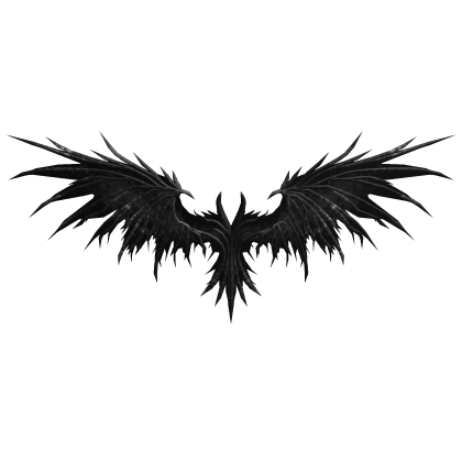 Black Runic Skeleton Dragon Wings