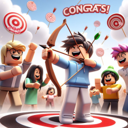 [FREE UGC & NEW WORLD] Archery Bullseye Simulator
