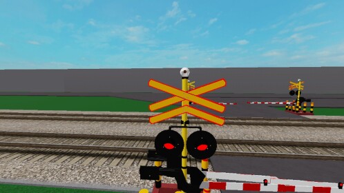 Indonesia railroad crossing