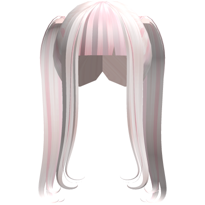 ʚ harajuku pastel twin pigtails anime hair pink  Roblox item