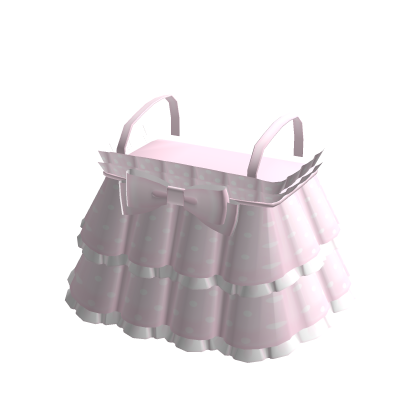 ♡ : cute pink polka dot baby doll ruffle dress thumbnail
