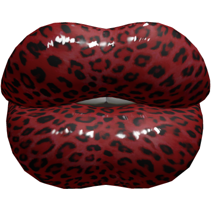 Huge Lips Red Leopard Baddie Big Duck Y2K Doll