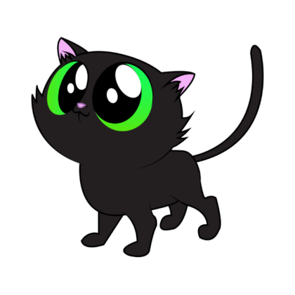 black cat Roblox decal