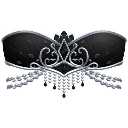 Majestic Black Showgirl Jeweled Crystal Top