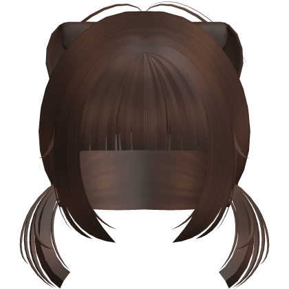 🐾Cute Neko Small Low Pigtails in Brown Roblox item