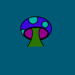 The Blue Mushroom