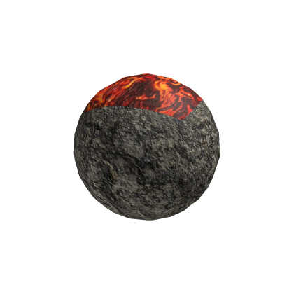 Lava filled boulder