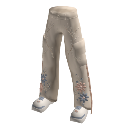 Kawaii  Jeans with Flowers