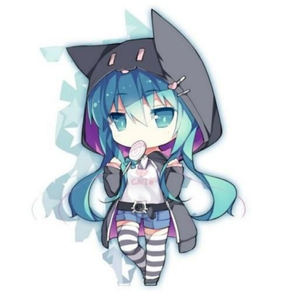 Cool chibi girl Roblox decal