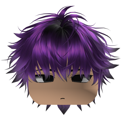 Cute Y2K emo purple hair