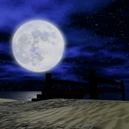 Sparkling Night Island Scenery icon