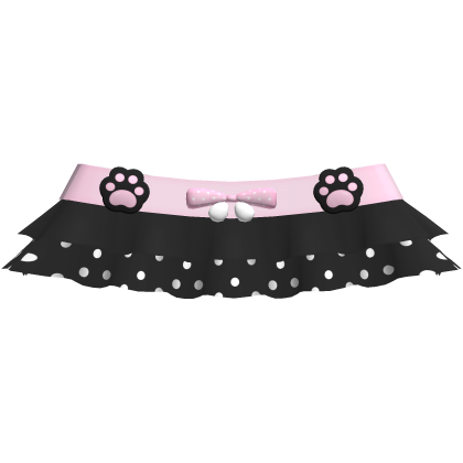 🐾 aww, adorable bear black paw skirt polkda dot