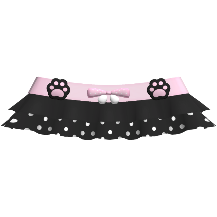 🐾 aww, adorable bear black paw skirt polkda dot