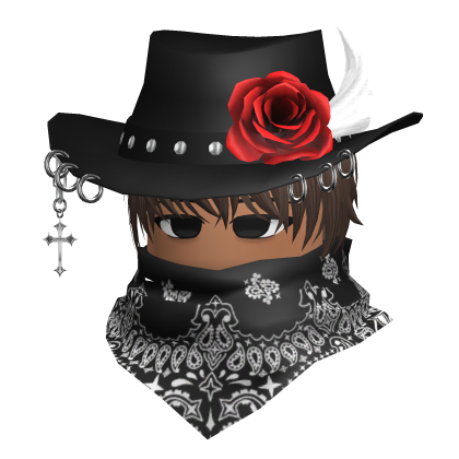 Edgy Cowboy Bandit w/ Serious Face
 (Brown) Roblox item