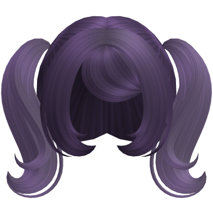 Cute Dolly Curly Pigtails (Purple) Roblox item