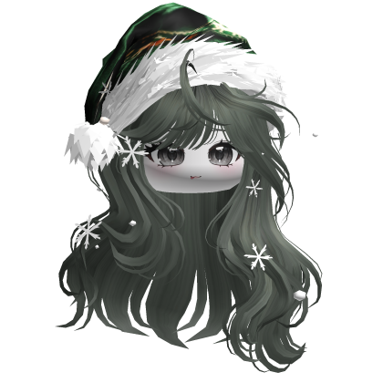 Christmas Waves w/Santa Hat (Green)