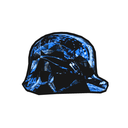 [ANIMATED] Electricity Blue Glitch Shaggy Hair
