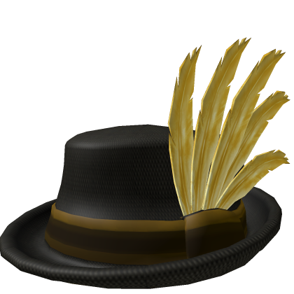 Golden Feather Fedora Model