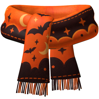 Orange Halloween Scarf