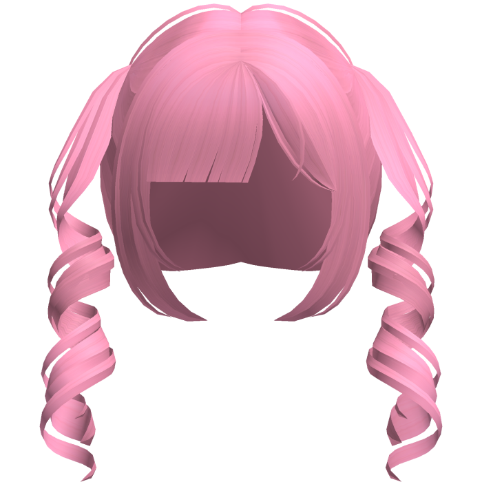 pink dainty thin swirly moe pigtails