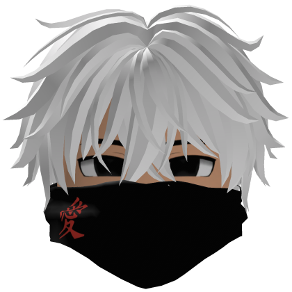✪ Dashie de mascara, cabelo branco. Roblox item