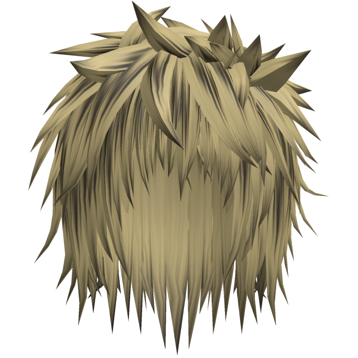 blonde & black emo spiky messy vampire anime hair
