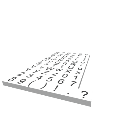 Complete Text, Numbers and Symbol kit