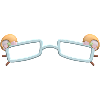 ♡ : cute blue hamtaro clover glasses