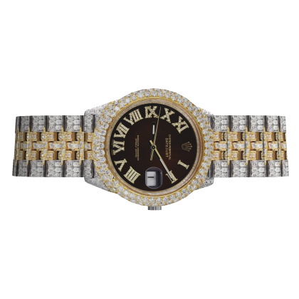 Luxury Glo Ent Diamond Gold Watch