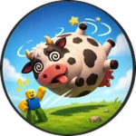 Big cow: 0, me: 1 Roblox badge thumbnail