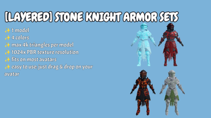 [Layered] Stone knight armor sets preview 1