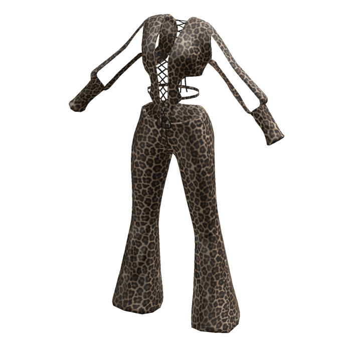 aprelle Y2k Long Sleeved Bodysuit Leopard