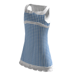 Cute vintage retro dress checked pattern