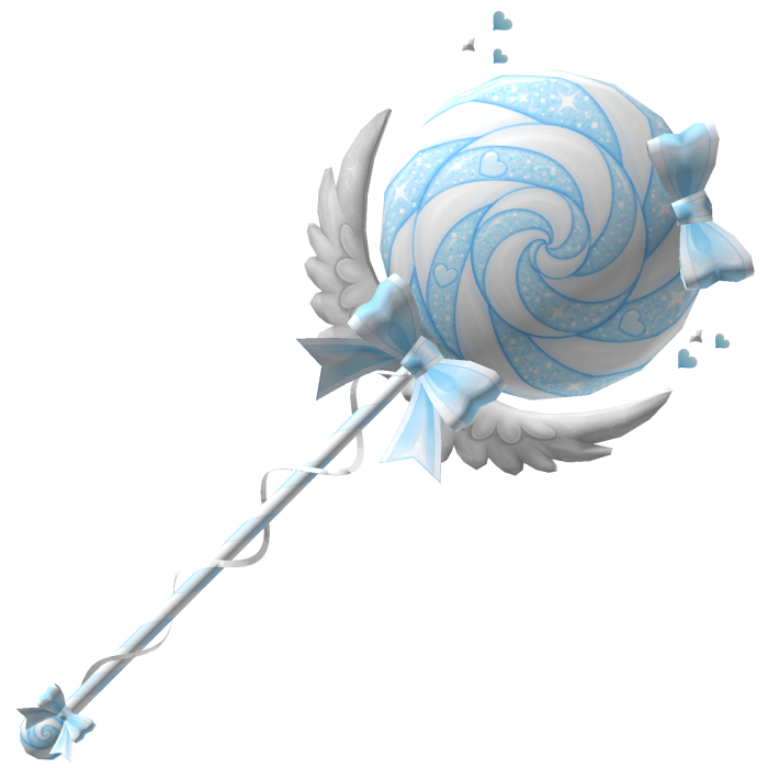Angel Princess Cute Lollipop - Pastel Blue White