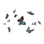 Glass Stained Butterfly Aura