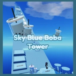 ☁️ Sky Blue Boba Tower 🩵 icon